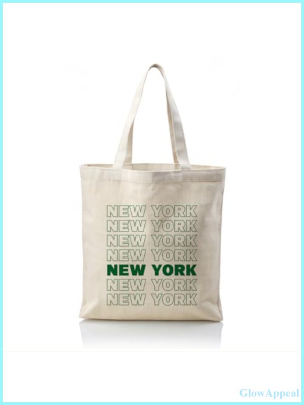 Canvas Tote Bag New York Souvenir Travel Reusable Cotton Shoulder Bag